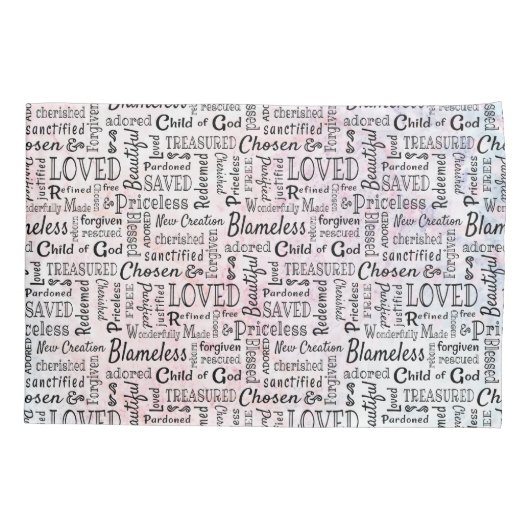 大切なキリスト教の肯定言集 枕カバー (裏面)