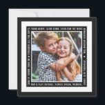 大切なギフト | ブラック | フォト シーズンカード<br><div class="desc">この楽しい休日の写真カードで応援を広げ感動的、単語と幾何学模様のフレームを黒と白で特徴。</div>