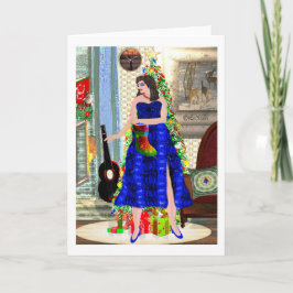 大切なクリスマスリーマリーのクリエイティブデザイン カード