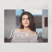 大切なスクリプト写真 卒業お礼 ポストカード (正面)