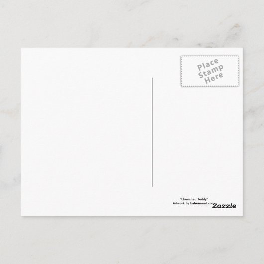大切なテディベアポストカード ポストカード (裏面)