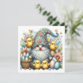 大切なノームのイースター テーマの招待状 招待状 (スタンド正面)