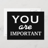 大切なハガキやる気を起こさせる- ポストカード (正面/裏面)