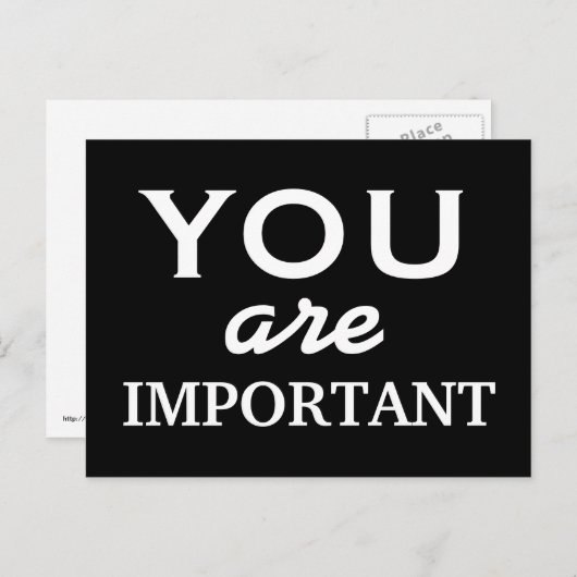 大切なハガキやる気を起こさせる- ポストカード (正面/裏面)