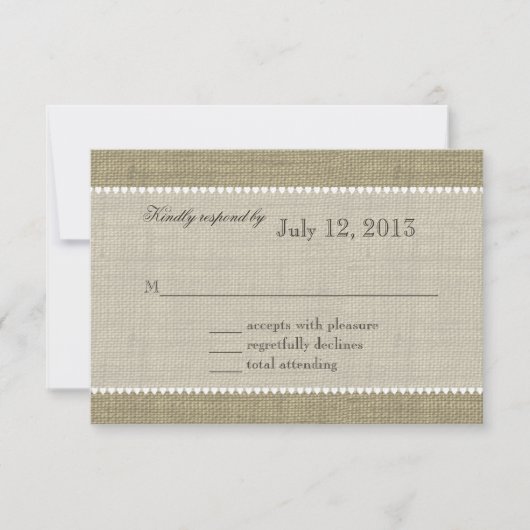 大切なハート反応 出欠カード (正面)