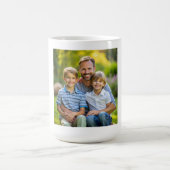 大切なパパの瞬間:カスタム写真 コーヒーマグカップ (中央)