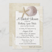 大切なビーチとホワイトレースブライダルショアード 招待状 (正面/裏面)