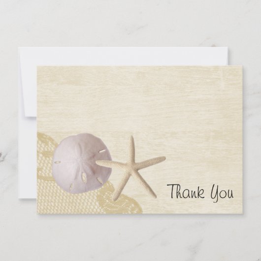 大切なビーチフラットカードサンキュー サンキューカード (正面)