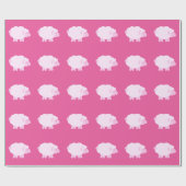 大切なピンクの小さい子ヒツジ ラッピングペーパー (フラット)