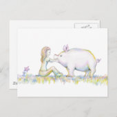 大切なブタ ポストカード (正面/裏面)