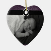 大切なベビーの写真 セラミックオーナメント (右)
