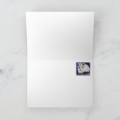 大切なベビーの紫色のふくろねずみカード カード (内部)