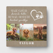 大切なペットのメモリアル お別れの記念に フォトプラーク (正面)