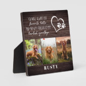 大切なペットのメモリアル お別れの記念に フォトプラーク (正面)