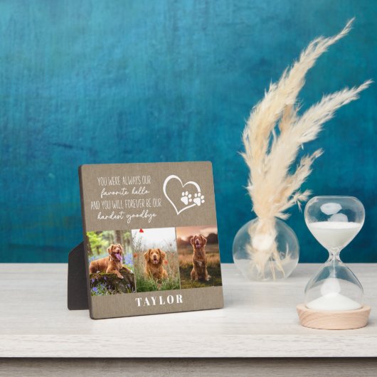 大切なペットのメモリアル お別れはつらいもの フォトプラーク (インサイチュ)