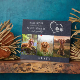 大切なペットのメモリアル - 最愛のペットとの別れに フォトプラーク