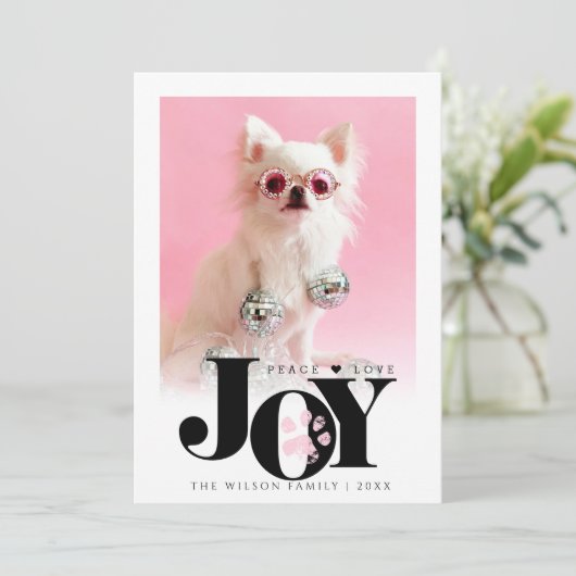 大切なペットの写真で作る JOY ポウプリント シーズンカード (スタンド正面)