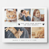 大切なペットの写真を飾る「心に爪痕を残してくれた」フォトコラージュ フォトプラーク (正面)