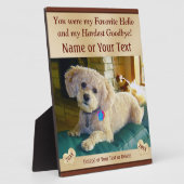 大切なペットの写真付きメモリアルプレート フォトプラーク (側面)
