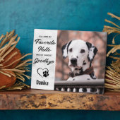 大切なペットの写真 思い出のメモリアル ハードな別れ 素敵なこんにちは フォトプラーク (側面)