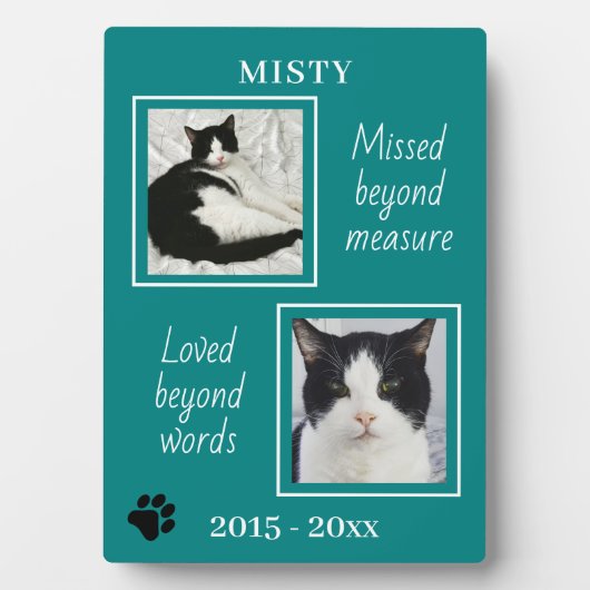 大切なペットの思い出を永く記憶に留める写真翡翠プレート フォトプラーク (正面)