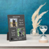 大切なペットの思い出を超えるメモリアル写真 フォトプラーク (側面)