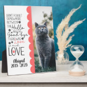 大切なペットの思い出記念写真 フォトプラーク (側面)