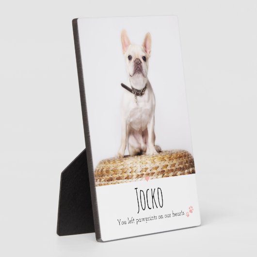 大切なペットの思い出　愛犬メモリアル　ペットロス　写真入りオリジナルグッズ フォトプラーク (側面)