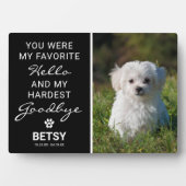 大切なペットの思い出|最も悲しい別れ ペットメモリアル フォトプラーク (正面)