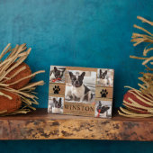 大切なペットの犬のメモリアルプレート写真 フォトプラーク (側面)