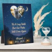 大切なペットの記念写真 フォトプラーク (側面)