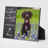 大切なペットの記憶を永遠に　オーダーメイド　ペットロス　犬　メモリアル　オリジナル　写真入り フォトプラーク (側面)