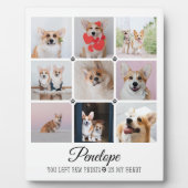 大切なペットの記憶を永遠に ペットロス 写真コラージュ メモリアルギフト フォトプラーク (正面)