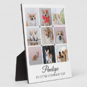 大切なペットの記憶を永遠に ペットロス 写真コラージュ メモリアルギフト フォトプラーク (側面)