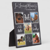 大切なペットの記憶を永遠に　馬　ペットロス　オリジナル５枚の写真 フォトプラーク (側面)