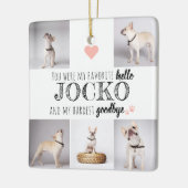 大切なペットの記憶を胸に　～好きな言葉で贈るペットメモリアル～ セラミックオーナメント (左)