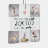 大切なペットの記憶を胸に　愛と感謝を込めて　お気に入りの言葉を刻んだメモリアル セラミックオーナメント (右)