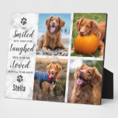 大切なペットの記憶 愛する記憶の写真コラージュ フォトプラーク (側面)