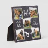 大切なペットの馬の追悼　オリジナル写真コラージュ フォトプラーク (正面)