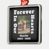 大切なペットを忘れないための追悼メモリアル メタルオーナメント (左)