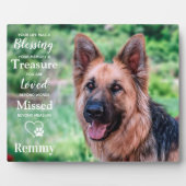 大切なペットドッグのメモリアル　オーダーメイド　思い出の写真 フォトプラーク (正面)
