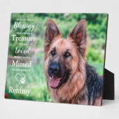 大切なペットドッグのメモリアル　オーダーメイド　思い出の写真 フォトプラーク (側面)
