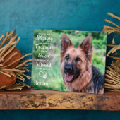 大切なペットドッグのメモリアル　オーダーメイド　思い出の写真 フォトプラーク (側面)