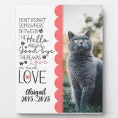 大切なペットロス記念写真 フォトプラーク (正面)