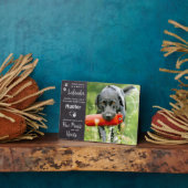 大切なペット犬 ラブラドール・レトリーバー 追悼記念 フォトプラーク (側面)