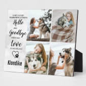 大切なペット（犬）メモリアル　ペットロス追悼　写真コラージュ フォトプラーク (側面)