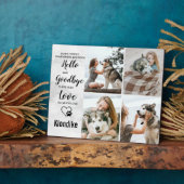 大切なペット（犬）メモリアル　ペットロス追悼　写真コラージュ フォトプラーク (側面)