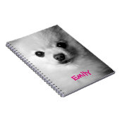 大切なポメラニア犬のノート ノートブック (右側)