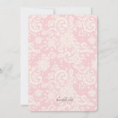 大切なレースの写真の誕生の発表 案内状 (裏面)