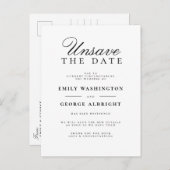 大切な予定が変更になりました - 新しい日程のお知らせ 手書き インビテーションポストカード (正面/裏面)